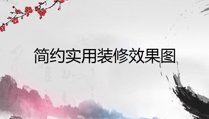 简约实用装修效果图