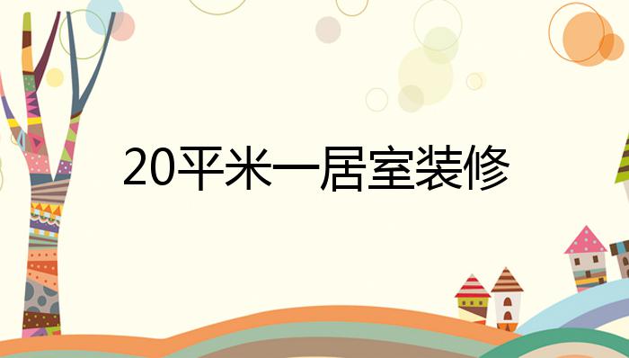 20平米一居室装修